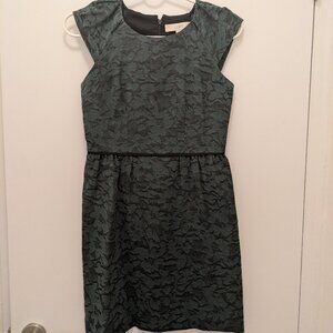 Ann Taylor Loft Dark Green Floral Pattern Mini Dress Size 00P